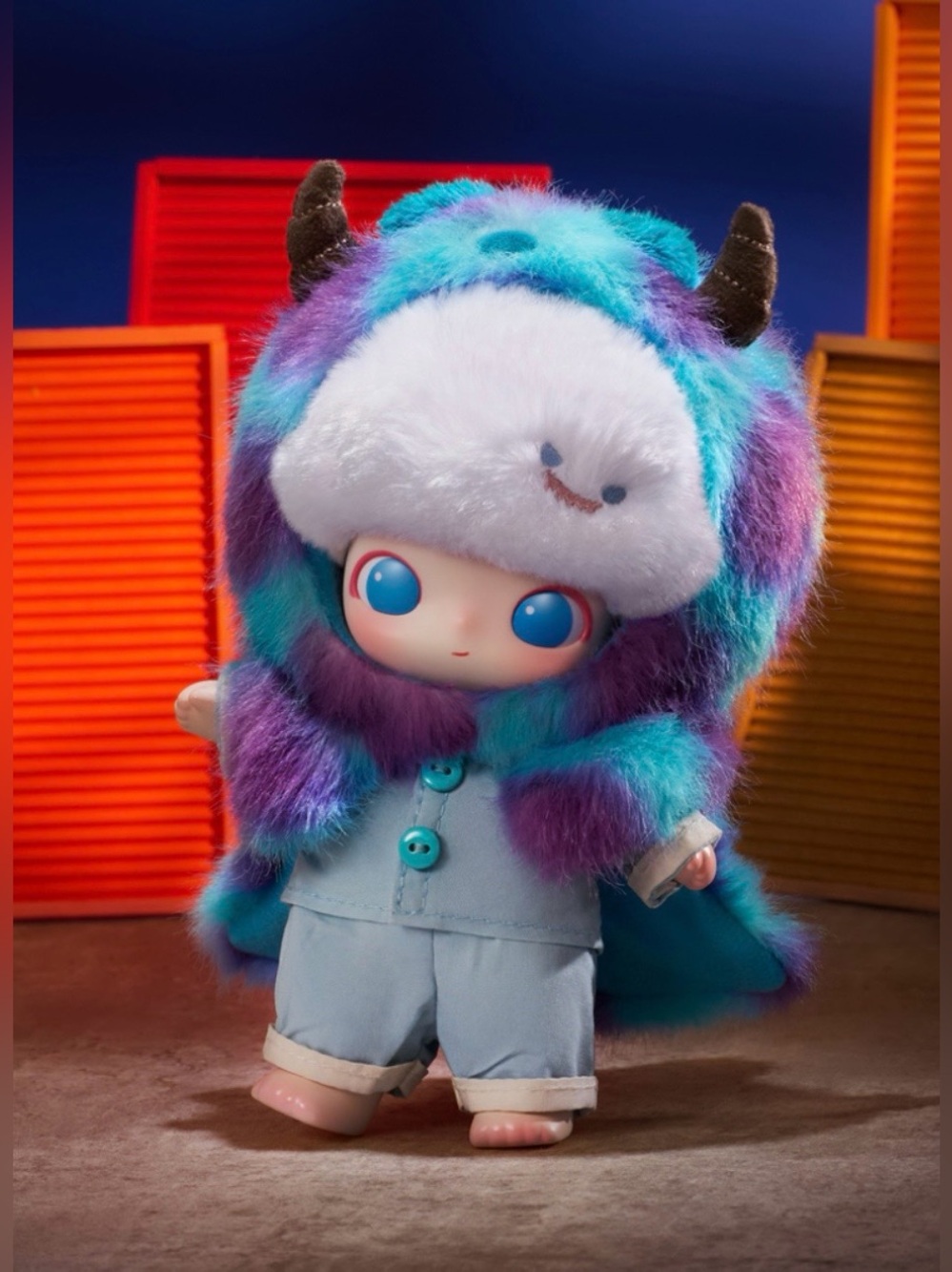 POP MART Dimoo World x Pixar - Sulley Plush Pendant